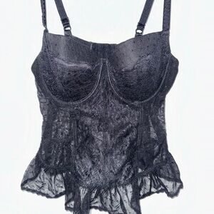 Black Lace Corset 36C
